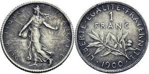 1 Franc Francia Rame/Argento/Nichel 