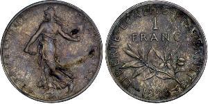 1 Franc Francia Rame/Argento/Nichel 