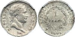1 Franc Erstes Kaiserreich (1804-1814) Silber 