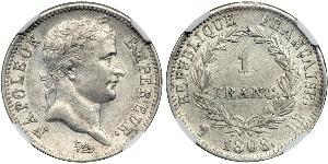 1 Franc Erstes Kaiserreich (1804-1814) Silber 