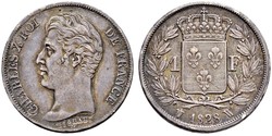 1 Franc Kingdom of France (1815-1830) Silber 