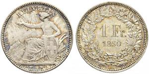 1 Franc Schweiz Silber 