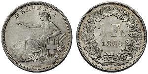 1 Franc Schweiz Silber 