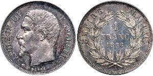 1 Franc Zweites Kaiserreich (1852-1870) Silber Napoleon III (1808-1873)