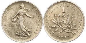 1 Franc Frankreich Silber/Kupfer/Nickel 