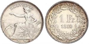 1 Franc Switzerland Silver 