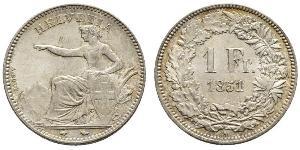 1 Franc Switzerland Silver 