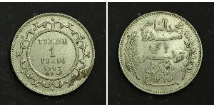 1 Franc Tunisia (1956 - ) Silver 