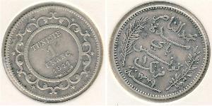 1 Franc Tunisia (1956 - ) Silver 