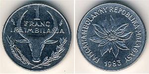 1 Franc Madagascar (1960 - ) Steel 