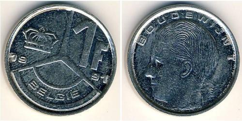 1 Franc 比利时 Steel/镍 