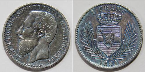 1 Franc Congo belge (1908 - 1960)  