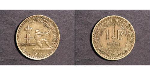 1 Franc Principato di Monaco (1297 - )  
