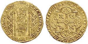 1 Franc 中世纪的法国 金 查理五世 (法兰西) (1338 - 1380)