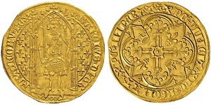 1 Franc 中世纪的法国 金 查理五世 (法兰西) (1338 - 1380)