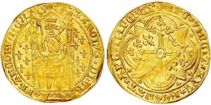 1 Franc 中世纪的法国 金 查理五世 (法兰西) (1338 - 1380)