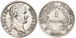 1 Franc 法兰西第一帝国 (1804 - 1814) 銀 