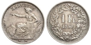 1 Franc 瑞士 銀 