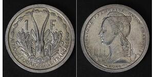 1 Franc French West Africa (1895-1958) 铝 