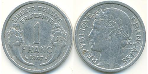 1 Franc 法国 铝 
