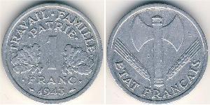 1 Franc 維希法國 (1940 - 1944) 铝 