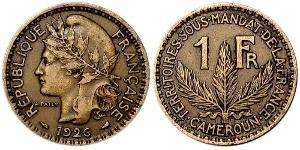 1 Franc Cameroon (1960 - ) 青铜 