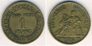 1 Franc 法兰西第三共和国 (1870 - 1940) 青铜 