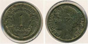 1 Franc 法兰西第三共和国 (1870 - 1940) 青铜 