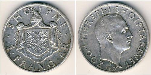 1 Franga Ari Albania Argento 