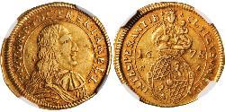 1 Goldgulden Électorat de Bavière (1623 - 1806) Or Ferdinand Marie de Bavière(1636 – 1679)