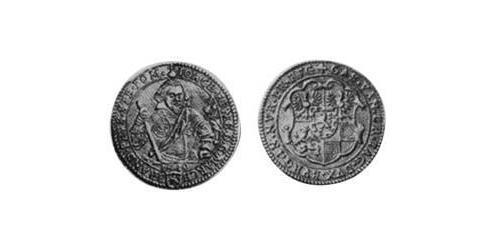 1 Goldgulden Principado de Ansbach (1398–1792) Oro Joachim Ernst, Margrave of Brandenburg-Ansbach (1583 – 1625)