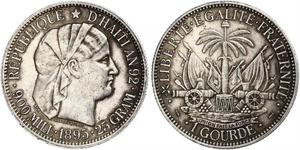 1 Gourde Haití (1804 - ) Plata 