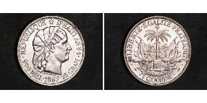 1 Gourde Haiti (1804 - ) Silber 