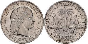 1 Gourde Haiti (1804 - ) Silver 