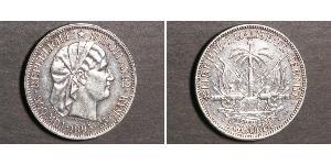 1 Gourde Гаити (1804 - ) Серебро 