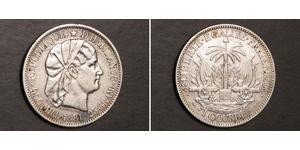 1 Gourde Гаити (1804 - ) Серебро 