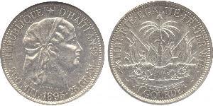 1 Gourde Гаити (1804 - ) Серебро 