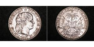 1 Gourde Гаити (1804 - ) Серебро 