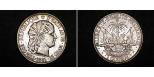 1 Gourde Гаити (1804 - ) Серебро 