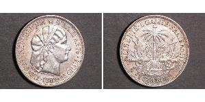 1 Gourde Гаити (1804 - ) Серебро 