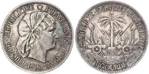 1 Gourde Гаити (1804 - ) Серебро 
