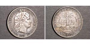 1 Gourde Гаити (1804 - ) Серебро 