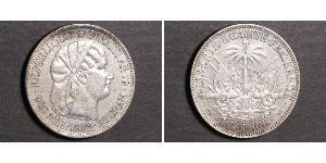 1 Gourde Гаити (1804 - ) Серебро 