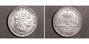 1 Gourde Гаити (1804 - ) Серебро 