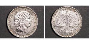 1 Gourde Гаити (1804 - ) Серебро 