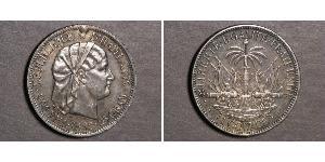 1 Gourde Гаити (1804 - ) Серебро 