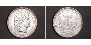 1 Gourde Гаити (1804 - ) Серебро 