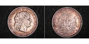 1 Gourde Гаити (1804 - ) Серебро 