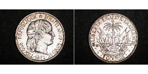 1 Gourde Гаити (1804 - ) Серебро 