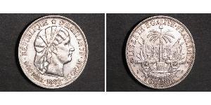 1 Gourde Гаити (1804 - ) Серебро 